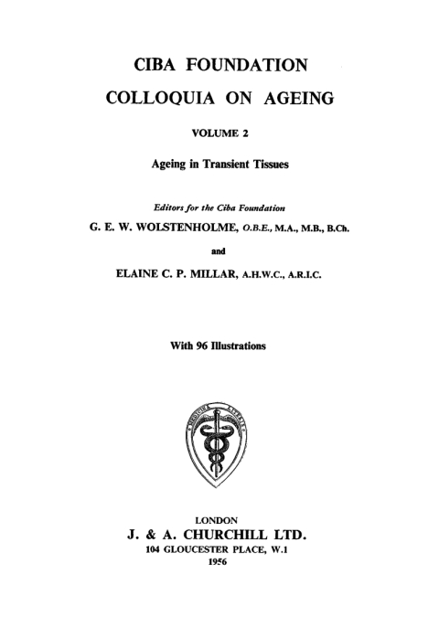 Cover image for book Ageing in Transient Tissues, Volumr 2