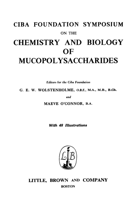 Cover image for book Chemistry and Biology of Mucopolysaccharides