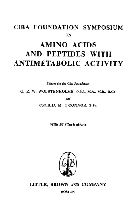 Cover image for book Amino Acids and Peptides with Antimetabolic Activity