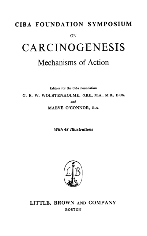 Cover image for book Carcinogenesis: Mechanisms of Action