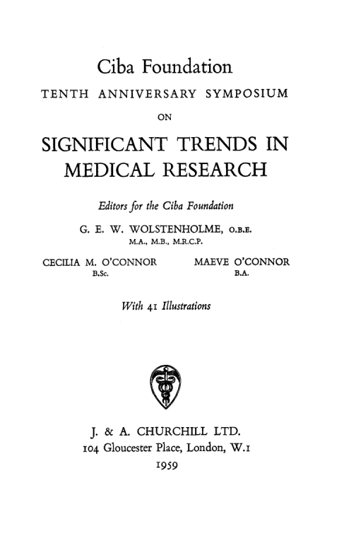 Cover image for book Significant Trends in Medical Research