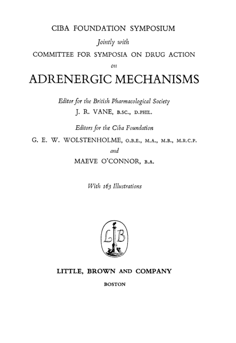 Cover image for book Adrenergic Mechanisms