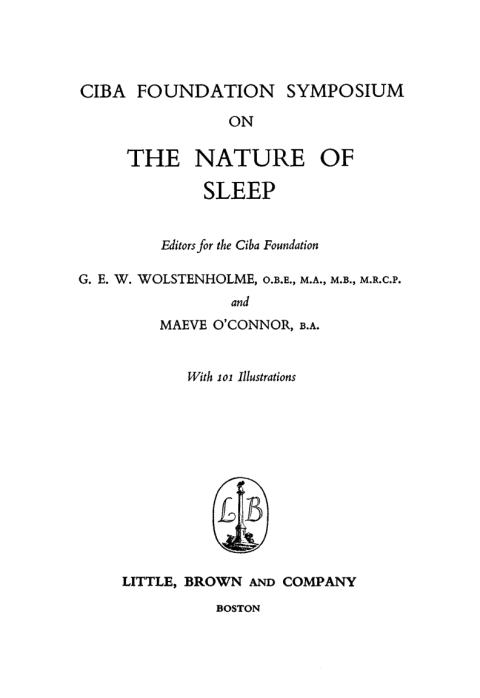 Cover image for book The Nature of Sleep