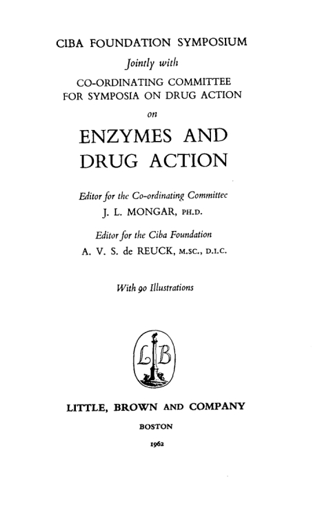 Enzymes and Drug Action 