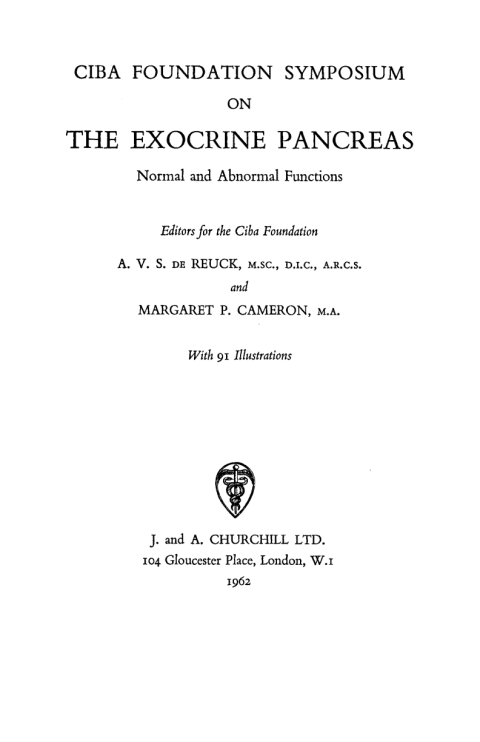 The Exocrine Pancreas: Normal and Abnormal Functions 