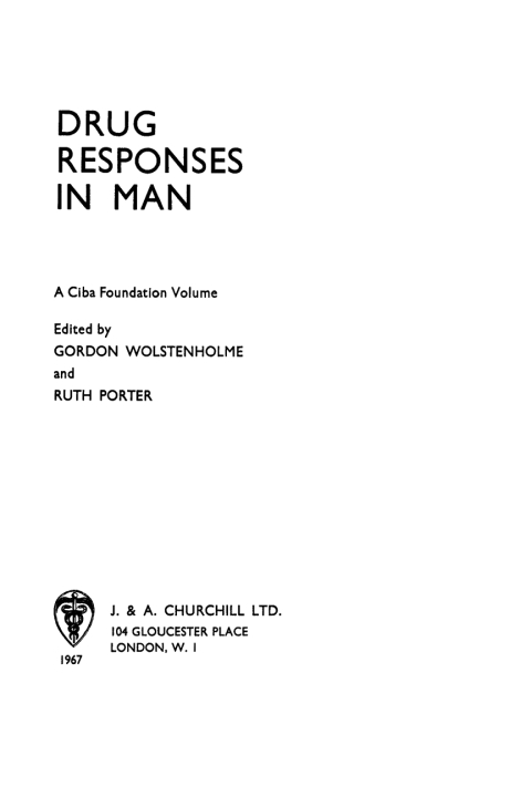Drug Responses in Man 