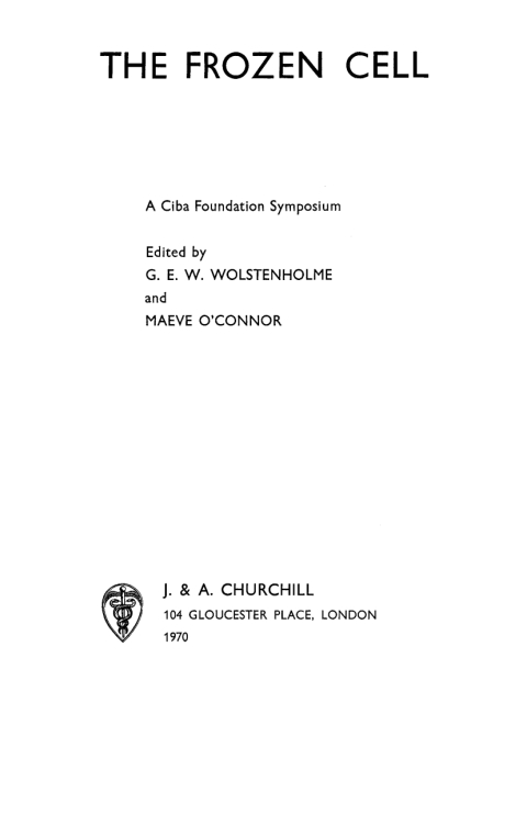 Cover image for book The Frozen Cell