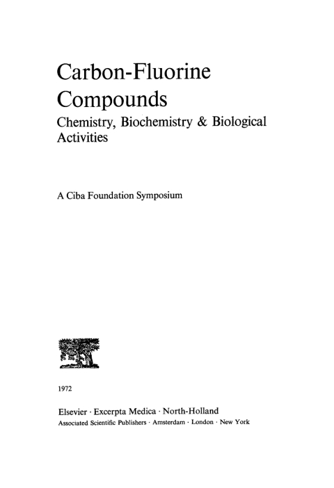 Cover image for book Carbon-Fluorine Compounds
