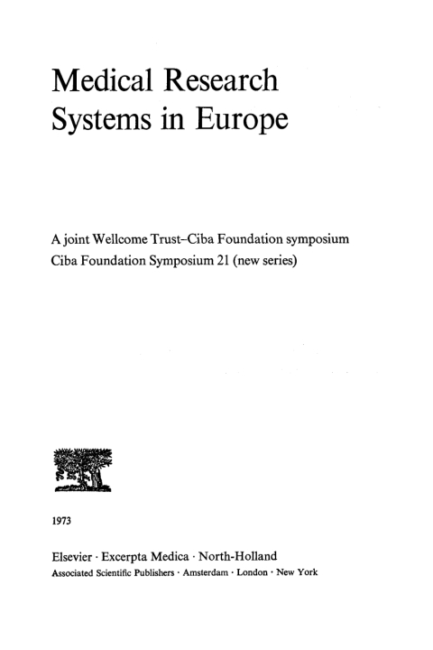 Cover image for book Medical Research Systems in Europe