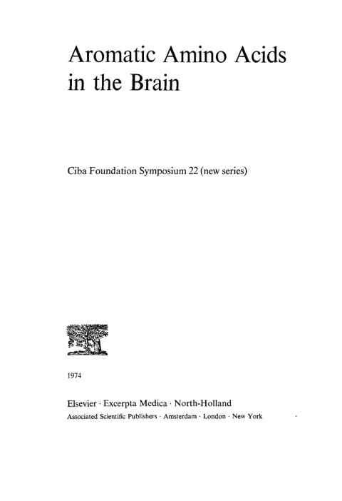 Cover image for book Aromatic Amino Acids in the Brain