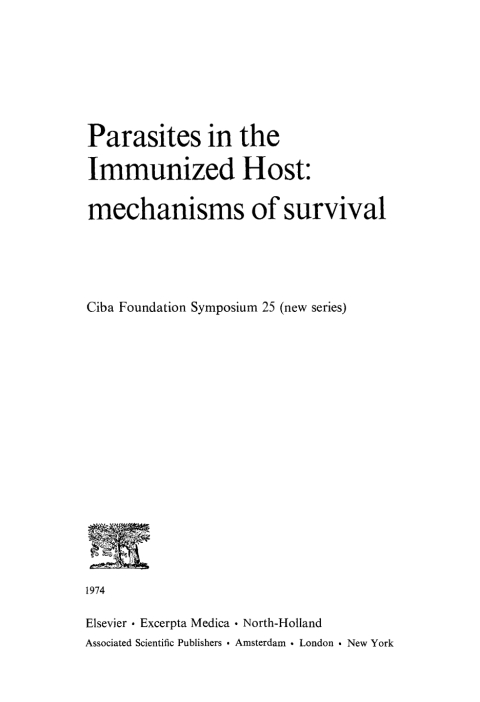 Cover image for book Parasites in the Immunized Host