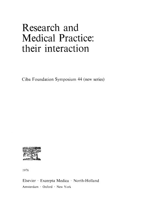 Cover image for book Research and Medical Practice