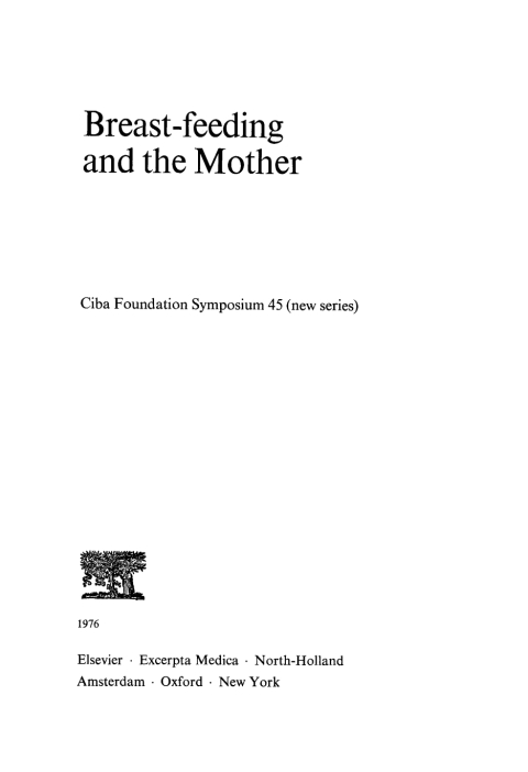Cover image for book Breast-Feeding and the Mother