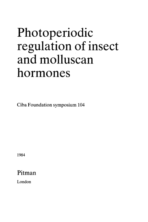 Photoperiodic Regulation of Insect and Molluscan Hormones 