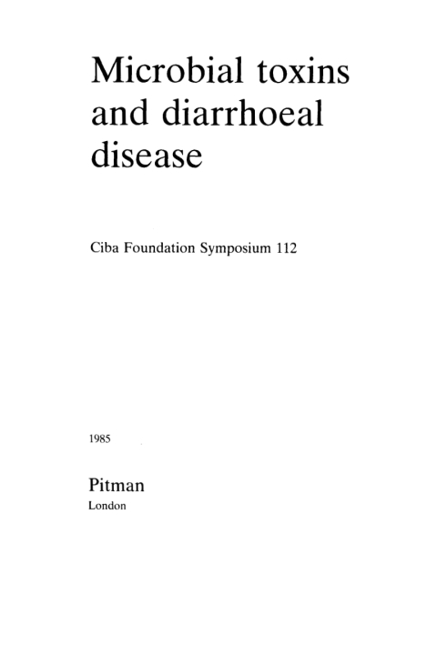 Cover image for book Microbial Toxins and Diarrhoeal Disease