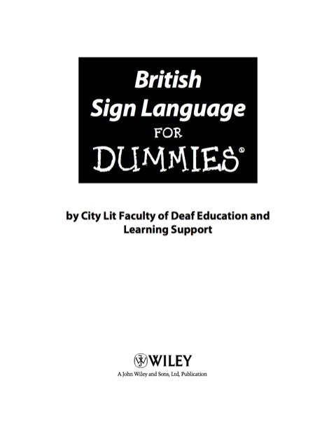 Cover image for book British Sign Language For Dummies