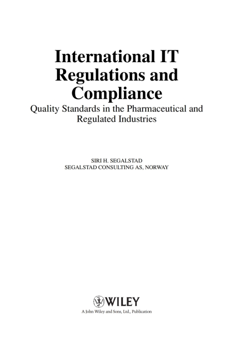 Cover image for book International IT Regulations and Compliance