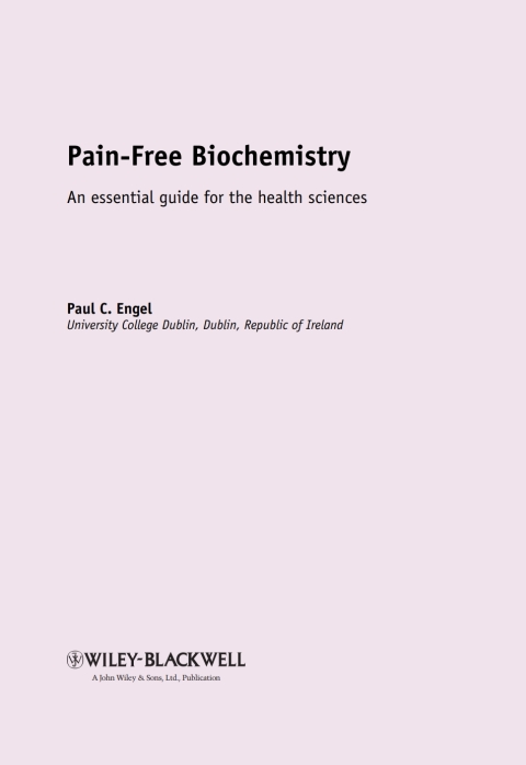 Cover image for book Pain-Free Biochemistry