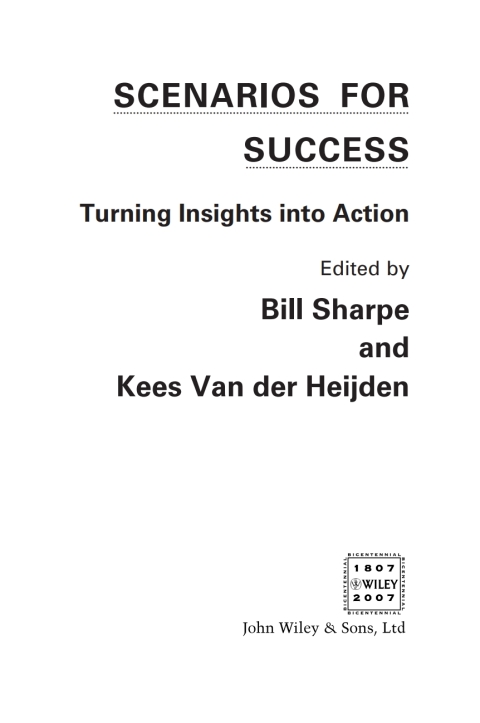 Cover image for book Scenarios for Success