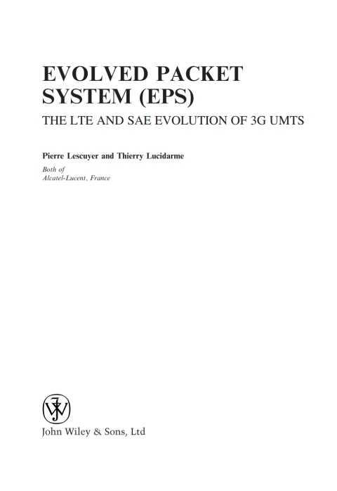 Cover image for book Evolved Packet System (EPS)