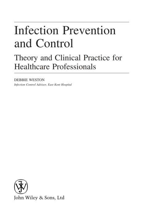 Cover image for book Infection Prevention and Control