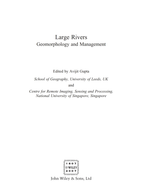 Cover image for book Large Rivers