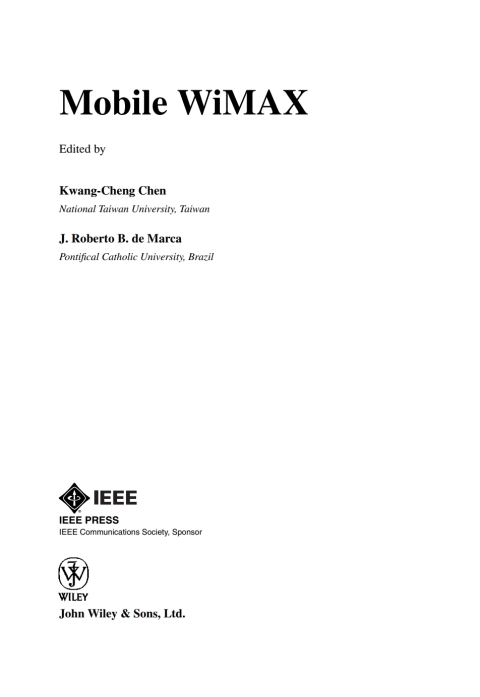 Cover image for book Mobile WiMAX