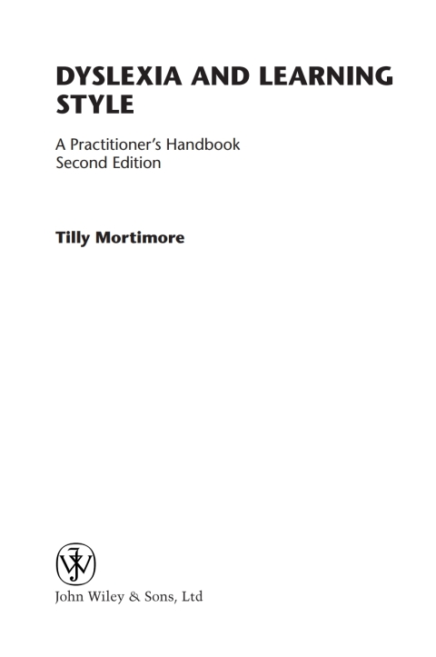 Dyslexia and Learning Style 