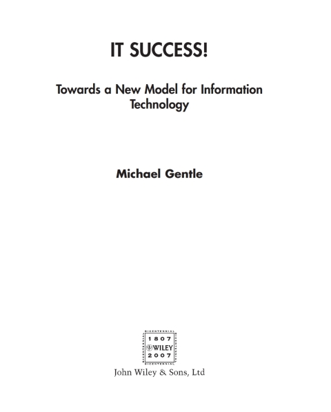 Cover image for book IT Success!