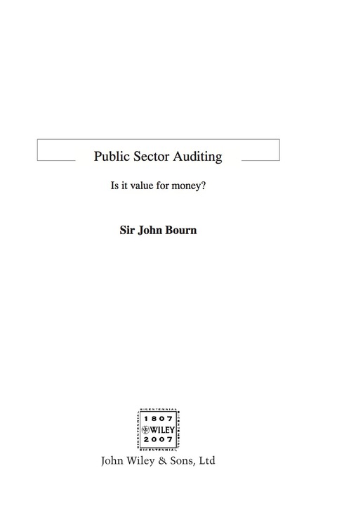 Cover image for book Public Sector Auditing: Is it Value for Money?