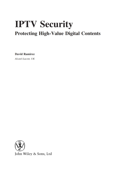 Cover image for book IPTV Security