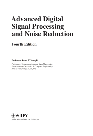 Advanced Digital Signal Processing and Noise Reduction