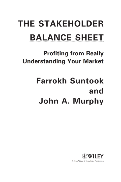 The Stakeholder Balance Sheet 