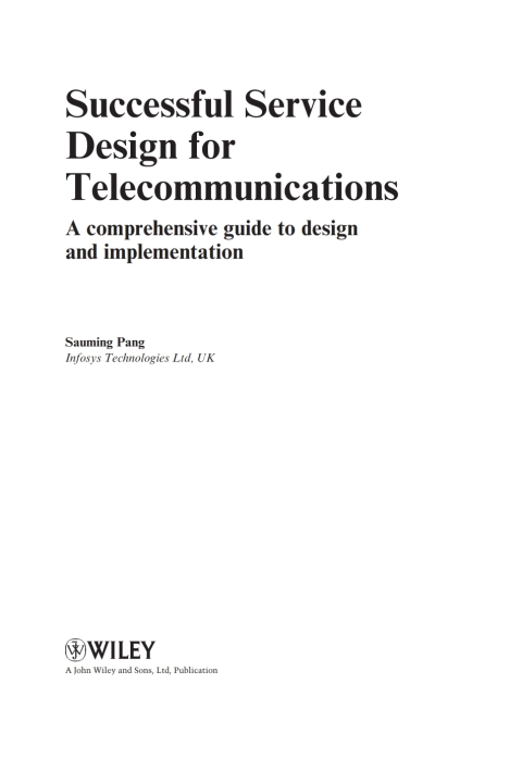 Cover image for book Successful Service Design for Telecommunications