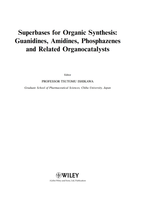 Cover image for book Superbases for Organic Synthesis