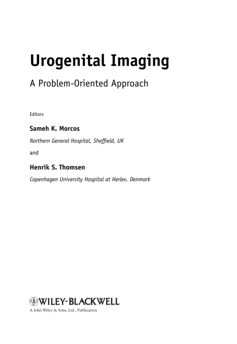 Cover image for book Urogenital Imaging