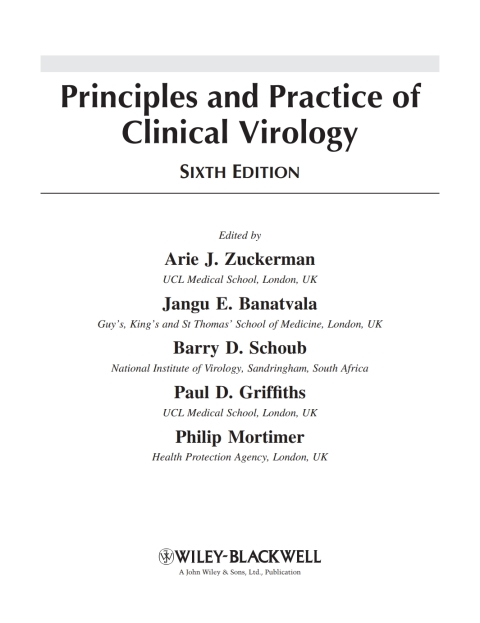 Principles and Practice of Clinical Virology 