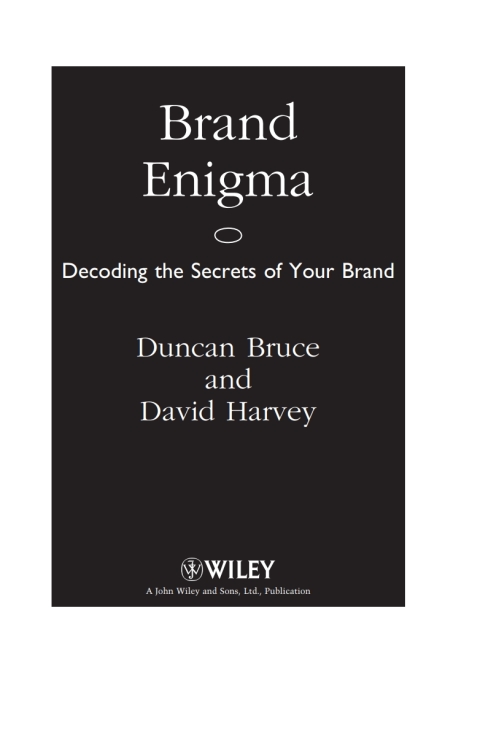 Cover image for book Brand Enigma: Decoding the Secrets of your Brand