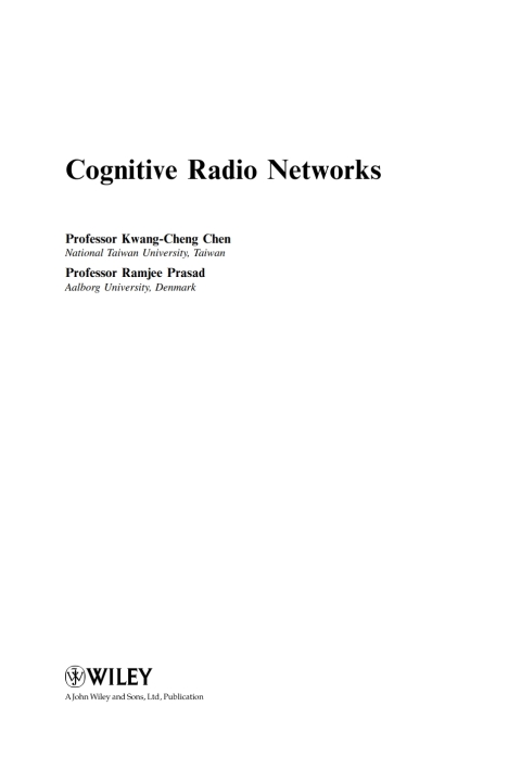 Cover image for book Cognitive Radio Networks