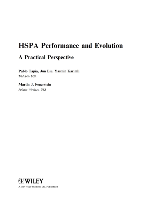 Cover image for book HSPA Performance and Evolution: A practical perspective