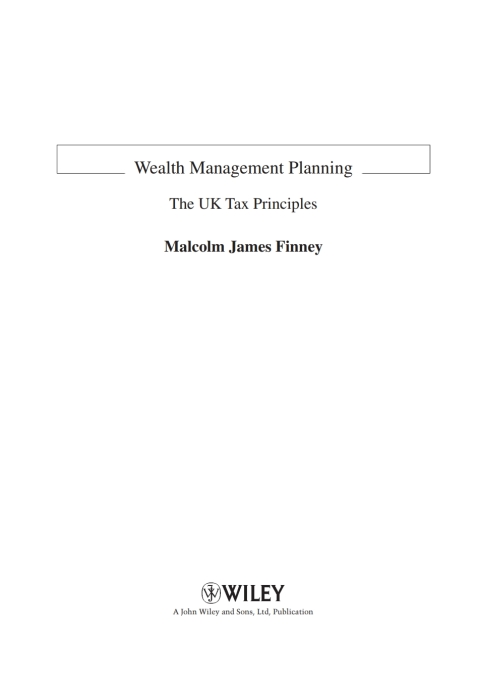 Cover image for book Wealth Management Planning