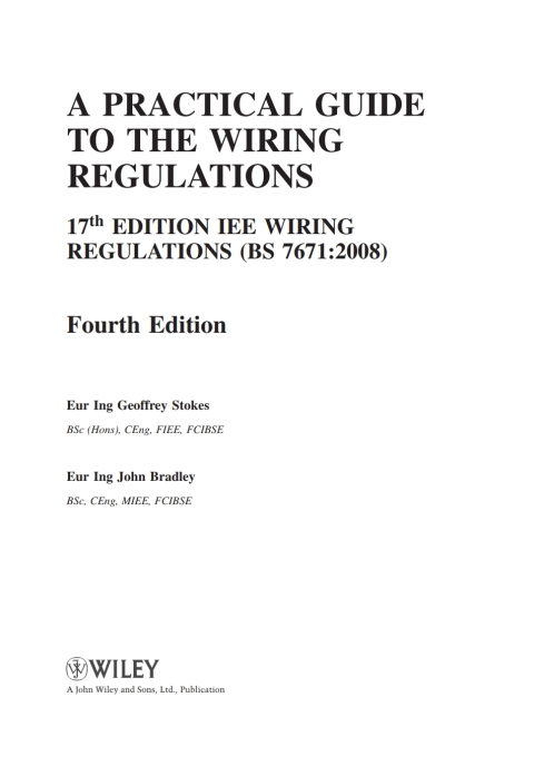 A Practical Guide to The Wiring Regulations 