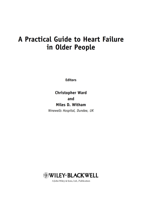 Cover image for book A Practical Guide to Heart Failure in Older People