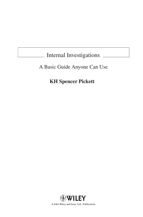 Cover image for book Internal Investigations