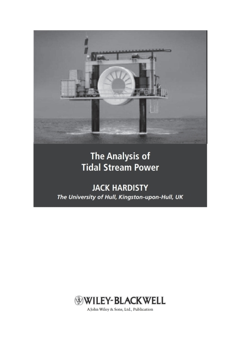 Cover image for book The Analysis of Tidal Stream Power