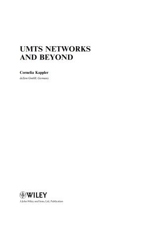 UMTS Networks and Beyond
