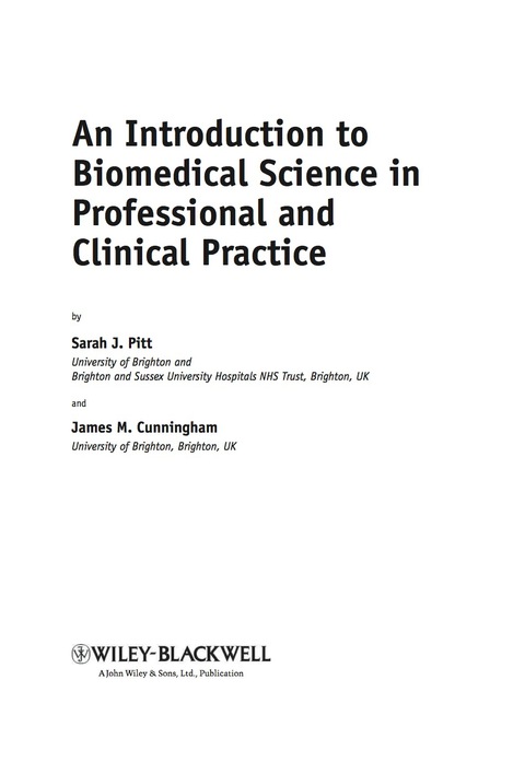 An Introduction to Biomedical Science in Professional and Clinical Practice 