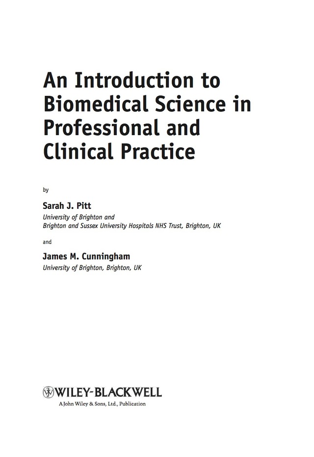 Introduction to Biomedical Science in Professional and Clinical Practice