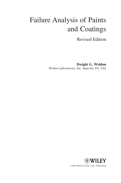 Cover image for book Failure Analysis of Paints and Coatings