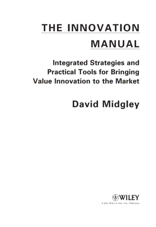 The Innovation Manual